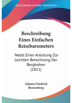 Beschreibung Eines Einfachen Reisebarometers