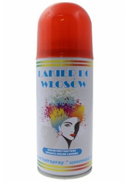 Lakier do włosów czerwony 125ml