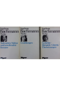 Ingeborg Bachmann, zestaw 3 książek.