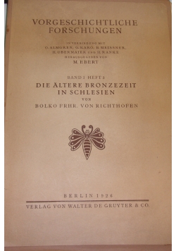 Vorgeschichtliche Forschungen, 1926r.
