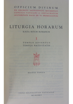 Liturgia Horarum. Iuxta Ritum Romanum I. 1975 r.