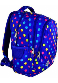 Plecak 3-komorowy Neon Dots