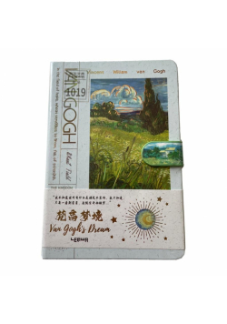 Notes z zapięciem B6/128K Van Gogh Pole pszenicy..