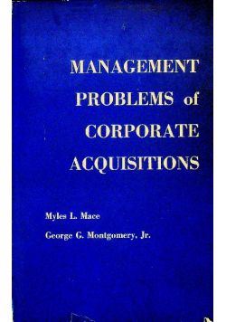 Management Problems of Corporate Acquisitions