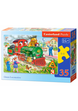 Puzzle Green Locomotive 35