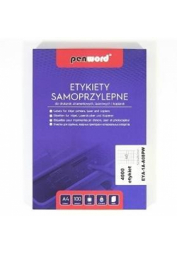 Etykiety samoprzylepne A4/100K 40x52,5x29,7mm