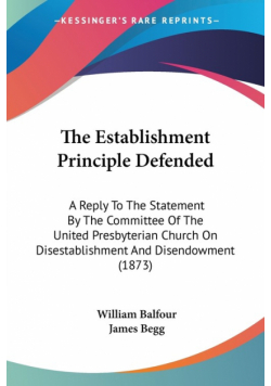 The Establishment Principle Defended