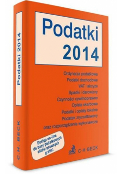 Podatki 2014 TEKSTY USTAW BECKA