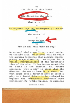 Mis-directing the Play