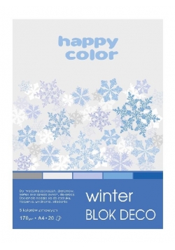 Blok A5/20K Deco Winter 170g HAPPY COLOR