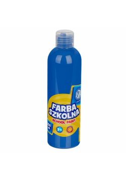 Farba szkolna naturalna tempera Astra 250 ml niebieska ciemna