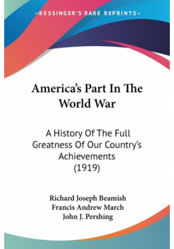 America's Part In The World War