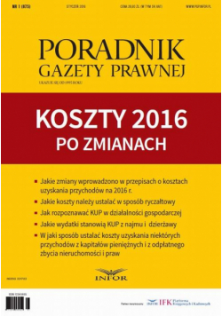 Koszty 2016 po zmianach