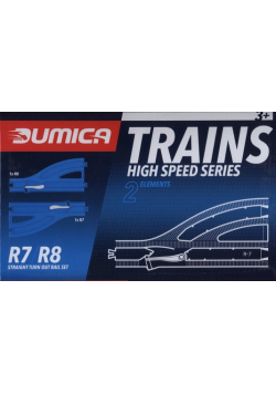 Dumica Straight Turn out rail set R7-8
