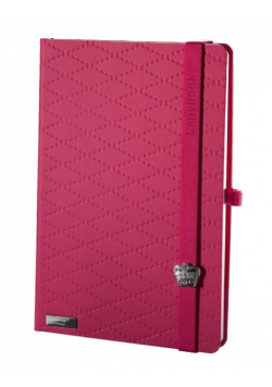 Notes A6 Lanybook Glamorous Beauty Matra w linie czerwony