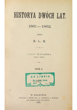 Ilustrowana historya najnowszych czasów Tom 1 1894 r.