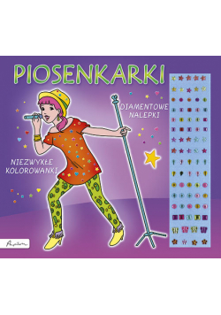 Piosenkarki Niezwykłe kolorowanki Diamentowe nalepki