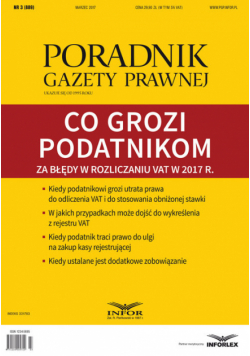 Co grozi podatnikom za błędy w rozliczeniu VAT w 2017 r.