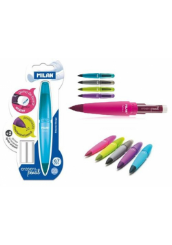 Ołówek mechaniczny MILAN CAPSULE 2B 0,7 mm + 2 zapasowe gumki na blistrze