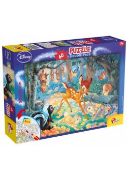 Puzzle dwustronne plus Bambi 60