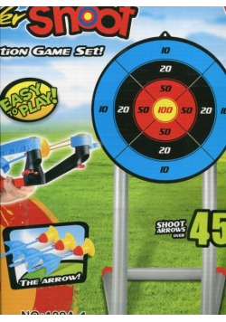 Kusza 43 cm + 2 strzałki + tarcza na nóżkach