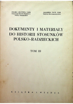 Dokumenty i materiały do historii stosunków polsko-radzieckich Tom IV