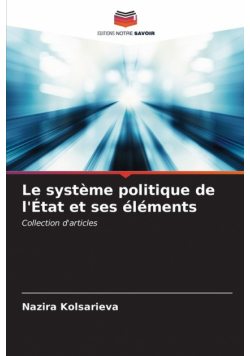 Le système politique de l'État et ses éléments