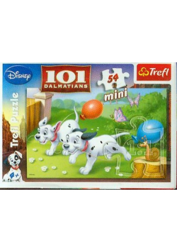 Puzzle mini 54 101 Dalmatyńczyków balony