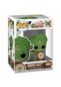 Funko Figurka POP Marvel: Groot jako Kapitan Amer.