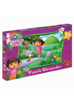 Puzzle Maxi 20 Dora poznaje świat Kolorowa kraina