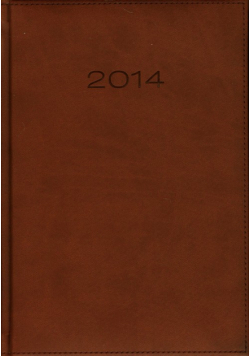 Kalendarz 2014 A5 21DR Brązowy dzienny