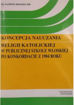 Koncepcja nauczania religii katolickiej w publicznej szkole włoskiej