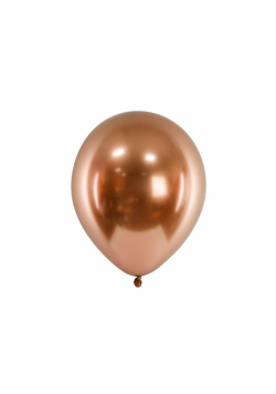 Balony Glossy miedziany 30cm 10szt