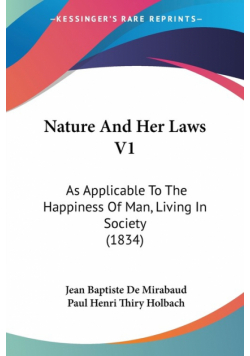 Nature And Her Laws V1