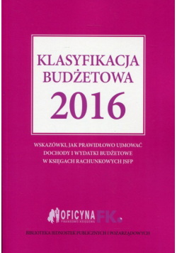 Klasyfikacja budżetowa 2016