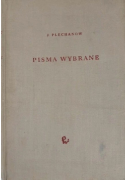 Plechanow Pisma wybrane