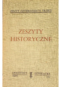 Zeszyty historyczne Nr 43