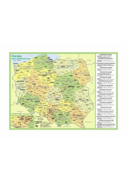 Podkładka na biurko Polska mapa administracyjna