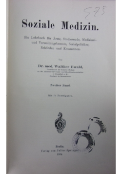 Soziale Medizin, Tom2, 1914r