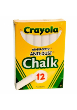 Kreda biała anti-dust Crayola 12szt