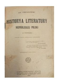 Historya literatury niepodległej Polski, 1918 r.
