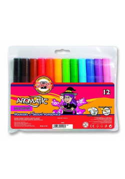Flamastry Jumbo zapachowe 12 sztuk