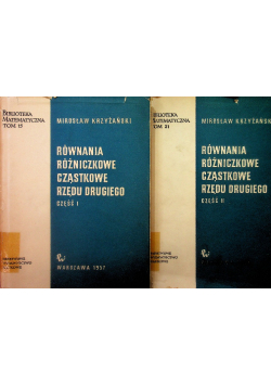 Równania różniczkowe cząstkowe rzędu drugiego Część 1 i 2