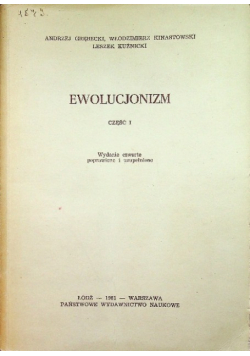 Ewolucjonizm Część I