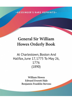 General Sir William Howes Orderly Book