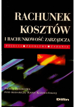 Rachunek kosztów i rachunkowość zarządcza