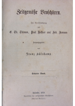 Zeitgematze Brofhuren,1870