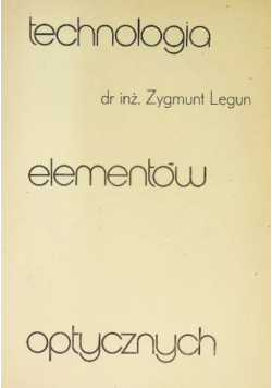 Technologia elementów optycznych