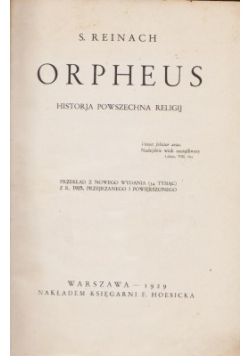 Orpheus, 1929r.
