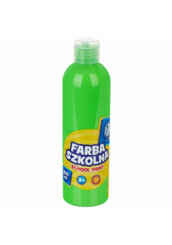 Farba szkolna naturalna tempera Astra 250 ml fluorescencyjna zielona